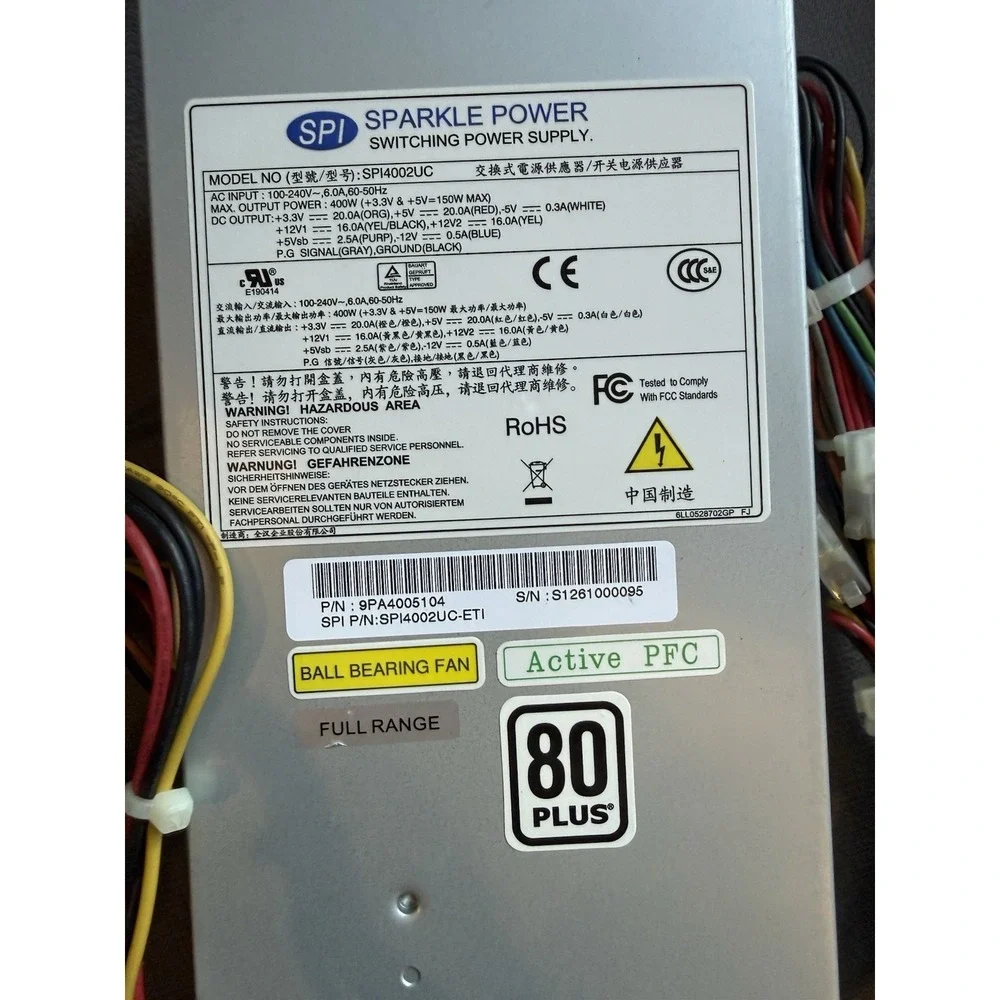 Sparkle Power‎ SPI SPI4002UC Power supply 400W Output USED